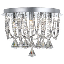 Chrome Sander 5 Light Chandelier