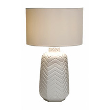 White Esmo Ceramic Table Lamp