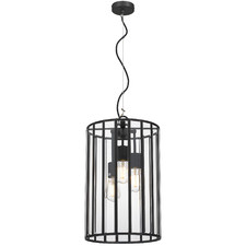Vezni 3 Light Metal & Glass Pendant