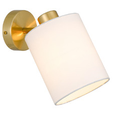 Orlene Iron Metal & Fabric Wall Light