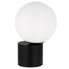 Spheric Metal & Glass Table Lamp