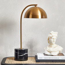 Rosielle Marble & Metal Banker's Lamp