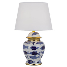 48cm Thierry Ceramic & Fabric Table Lamp