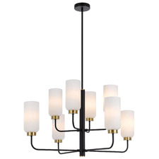 Jaramillo 8 Light Metal & Glass Pendant