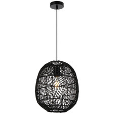 Terri Cocoon Rattan Pendant Light
