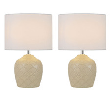 34cm Indo Table Lamps (Set of 2)