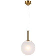 Egan Opal Glass Orb Pendant Light