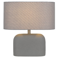 Marconi Grey Linen Table Lamp