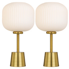 39cm Kravu Glass Table Lamps (Set of 2)