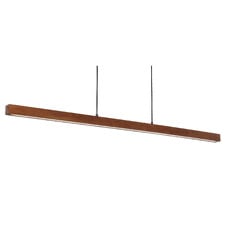 Macey Walnut LED Linear Pendant Light