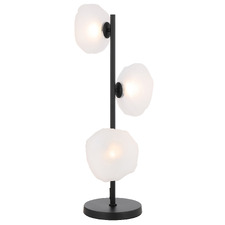 Amelie Frosted Glass 3 Light Table Lamp