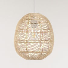 Terri Cocoon Rattan Pendant Light