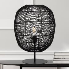 Terri 40cm Iron Rattan Table Lamp