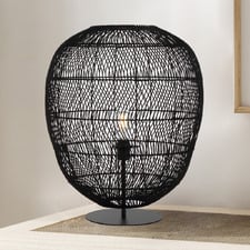 Terri Iron Rattan Table Lamp