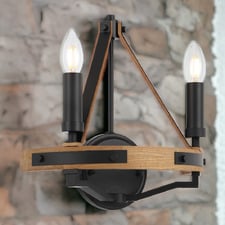 Rayna Ash Wood Wall Light