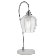 Alina Ribbed Glass Gooseneck Bedside Lamp