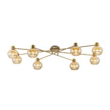 Callahan Iron 8 Light Semi Flush Ceiling Light
