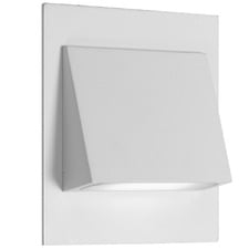 Joel White Aluminium Metal & Glass Step Light