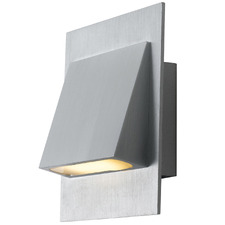 Joel Aluminium Silver Metal & Glass Step Light
