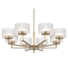 Alsvik Ribbed Glass 8 Light Pendant