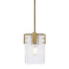 Brenna Ribbed Glass 1 Light Pendant