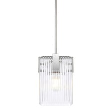Brenna Ribbed Glass 1 Light Pendant