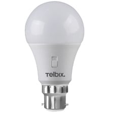 Flux B22 Pear 8W Tri-CCT Matte Opal LED Bulb