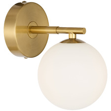 Calista Iron & Frosted Glass Wall Sconce