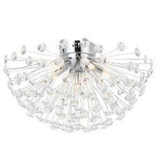 Uriah Crystal 6 Light Flush Mount Ceiling Light