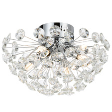 Uriah Crystal 4 Light Flush Mount Ceiling Light