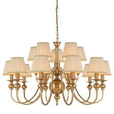 Astra Iron 15 Light Pendant With Shades