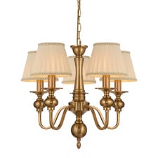 Astra Iron 5 Light Pendant with Shades