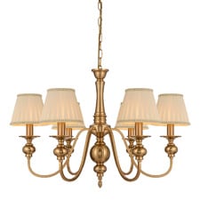 Astra Iron 6 Light Pendant with Shades