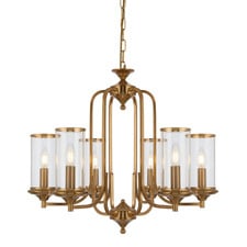 Esra Brass Iron 6 Light Pendant
