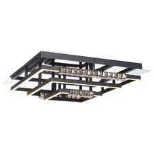 Fletcher Square Aluminium LED Semi Flush Ceiling Light
