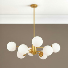 Blundell Frosted Glass 8 Light Pendant