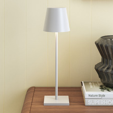 Caia Iron LED Cordless Table Lamp with USB