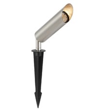 Alessia Stainless Steel & Glass LED Garden Spike Light