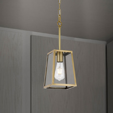 Scottsdale Small Brass 3-Way Exterior Pendant