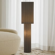 Imogen Linen 2-Light Floor Lamp