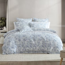 Denim Quinn Cotton Jacquard Quilt Cover Set