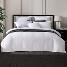 White Viva Cotton Quilt Cover Set