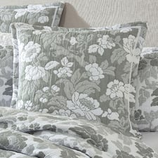 Eva I Yarn-Dyed Cotton Jacquard European Pillow Sham