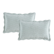 Indiana Stonewashed Velvet Standard Pillow Shams (Set of 2)