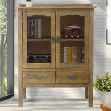Imani Wooden Meat Safe Tall Sideboard