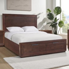 Denham Pine Wood Bed Frame with Storage Drawers