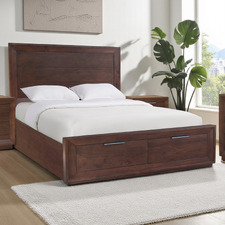 Denham Pine Wood Bed Frame with Storage Drawers