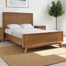 California Pine Wood Bed Frame