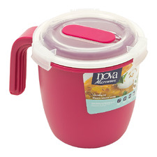 Raspberry Premium 750ml Soup Mug with Lid