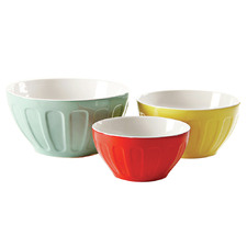 3 Piece Stoneware Mixing Bowl Set